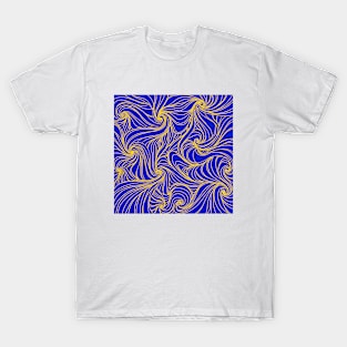 Blue swirls T-Shirt